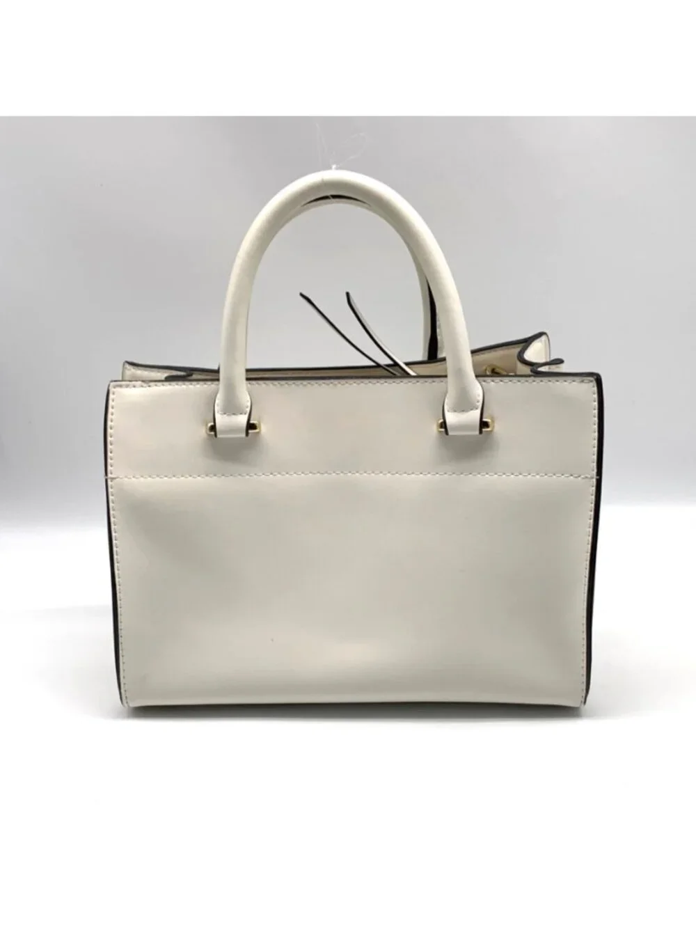 Crown & Ivy White Convertible Crossbody Satchel